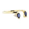 Image 1 : 0.25 ctw Sapphire and Diamond Ring - 14KT Yellow Gold