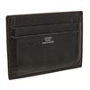 Image 2 : Hermes Black Leather Citizen Twill Card Holder