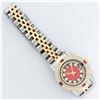 Image 7 : Rolex Ladies 2 Tone Yellow Gold Red Vignette String Diamond Lugs & Ruby Datejust