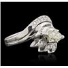 Image 1 : 14KT White Gold 1.26 ctw Diamond Ring