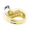 Image 3 : 1.78 ctw Blue Sapphire And Diamond Ring - 14KT Yellow Gold