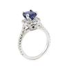 Image 4 : 2.41 ctw Sapphire and Diamond Ring - 14KT White Gold