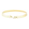 Image 2 : Silk Herringbone Chain Bracelet - 14KT Yellow Gold