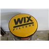 Image 2 : Round Padded Shop Stool, Chrome 4-Leg Ring Base, 'WIX Filters' Logo, 13.5" Dia.