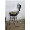 Image 4 : NAPA High-Back Round Padded Shop Stool w/Chrome 4-Leg Ring Base, 15" Dia.