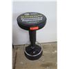 Image 1 : Napa Shocks Black Pedestal Single Ring Padded Round Shop Stool, 14" Dia.