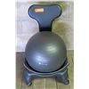 Image 1 : Gaiam Classic Balance Yoga Ball Premium Ergonomic Chair with Wheels (Back 30"H)