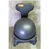 Image 1 : Gaiam Classic Balance Yoga Ball Premium Ergonomic Chair with Wheels (Back 30"H)