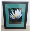 Image 1 : Framed & Matted Photographic Art, Water Lilly by R.Haili 19"x23"