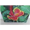 Image 2 : Red & Yellow Hibiscus Photographic Print on Thin, Rigid Wood Composite Board 19"x23"
