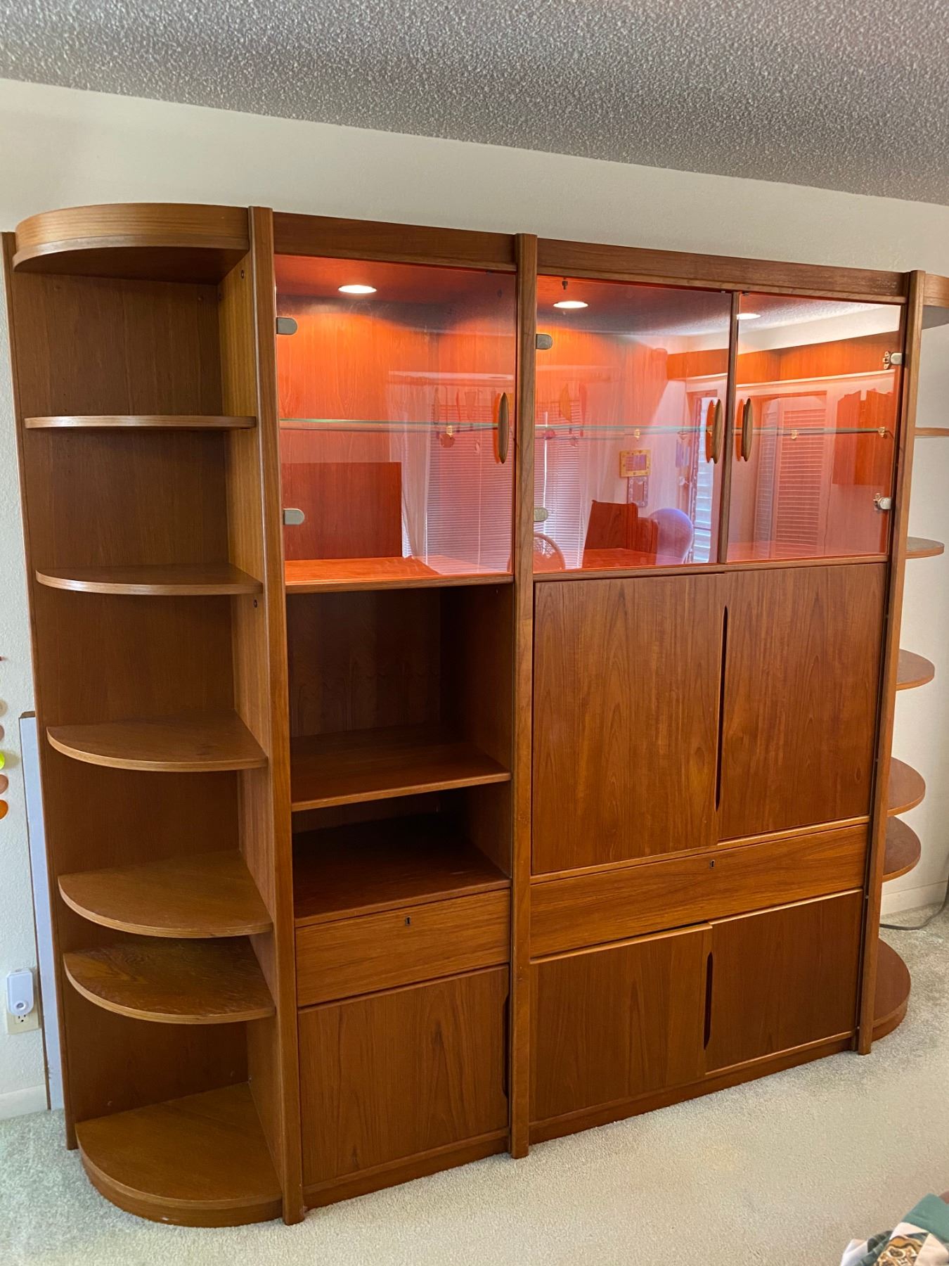 Large Wall Cabinet Unit w/ Multiple Compartments ... Large Wall Cabinet Unit w/ Multiple Compartments ...