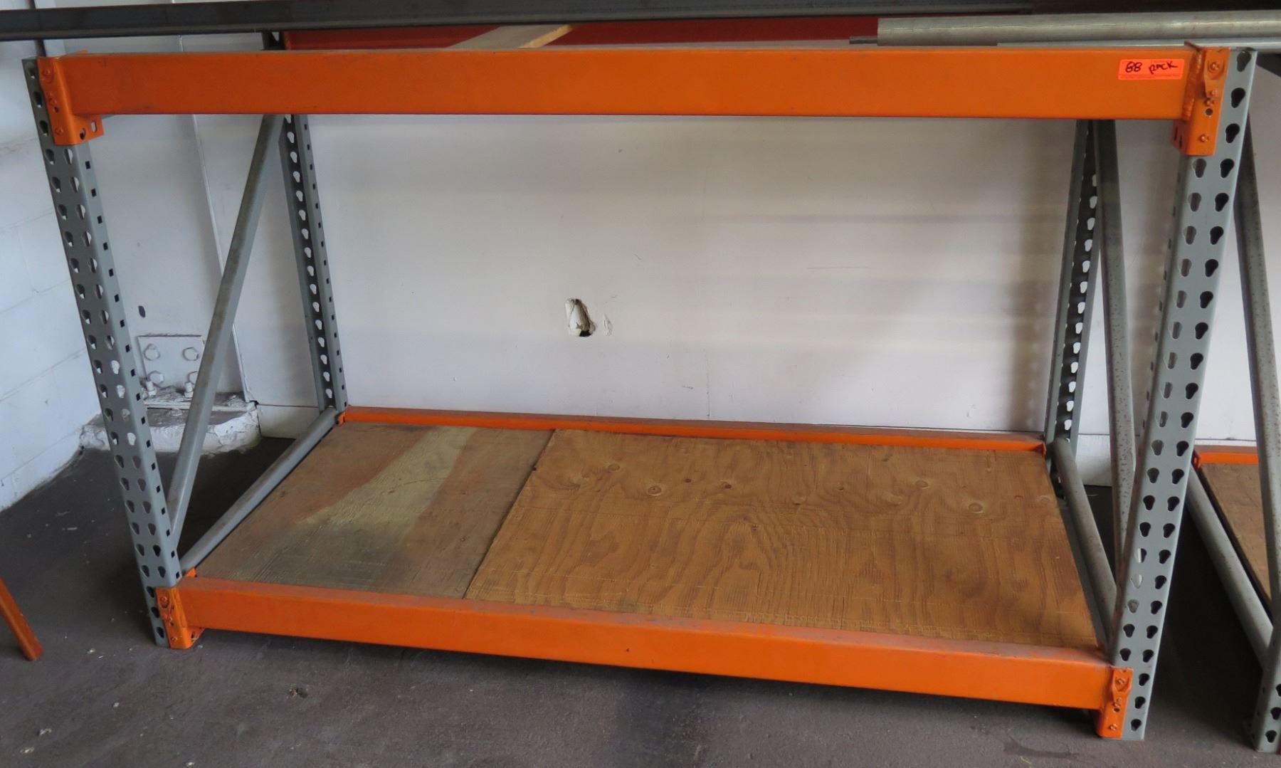 Adjustable Orange Metal Warehouse Pallet Rack Shelving 78