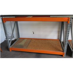 Adjustable Orange Metal Warehouse Pallet Rack Shelving 78" W, 36"D, 48"H