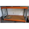 Image 1 : Adjustable Orange Metal Warehouse Pallet Rack Shelving 78" W, 36"D, 48"H