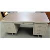 Image 1 : Metal Work Desk w/ Wood Laminate Top, 5 Drawers, 5ft x 30"