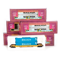 O Gauge MTH (5) Husky Stack Cars in original boxes