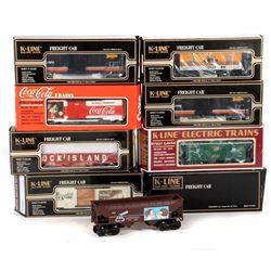 O Gauge K-Line (10) Freight Cars