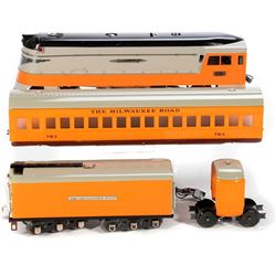 O Gauge Pride Lines Hiawatha 250-E Locomotive, Tender, Coach Vestibule