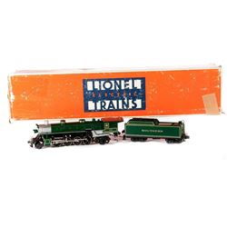 O Gauge Lionel Southern 2-8-2 Mikado and Tender with very worn box and styrofoam