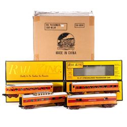 O Gauge MTH Rail King Milwaukee Road Streamline 4 car set 30-6090