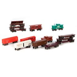 O Gauge (18) 8 Wheel Marx Plastic Freight Cars