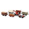 Image 1 : O Gauge Hornby (7) 4 Wheel Goods Wagons with Metal Wheels