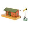 Image 1 : O Gauge Hornby litho tin station and Number 2 Semaphore