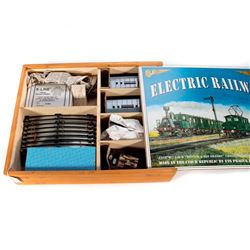 O gauge ETS Czech tinplate train set in wood box with D&RG 172 2-6-0 Loco & Tender w/ Baggage and 2 