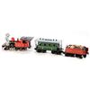 Image 2 : O gauge ETS Czech tinplate train set in wood box with D&RG 172 2-6-0 Loco & Tender w/ Baggage and 2 