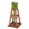 Image 1 : O Gauge Lionel 93 Water Tower with green tank and stand pipe, terra cotta framework, gold spout, red