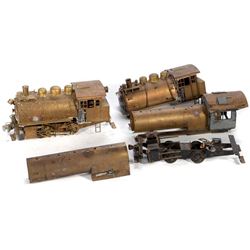 (4) Brass O gauge locomotives in parts
