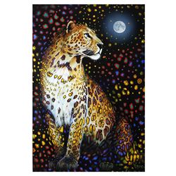 Vera V. Goncharenko- Original Oil on Canvas "Looking At The Moon"