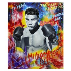 Nastya Rovenskaya- Original Oil on Canvas "Ali The Greatest"