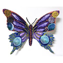 Patricia Govezensky- Original Painting on Cutout Steel "Butterfly CCXL"
