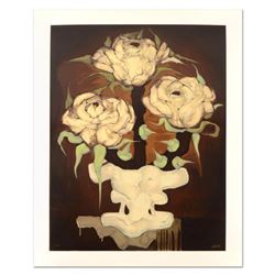 Brenda Barnum, "Press Roses" Limited Edition Serigraph, Numbered and Hand Signed with Certificate of
