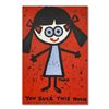 Image 1 : Todd Goldman, "You Suck" Original Acrylic Painting on Gallery Wrapped Canvas (48" x 72"), Hand Signe