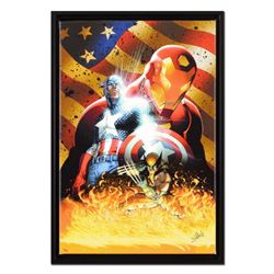 Michael Turner (1971-2008) & Marvel Comics, "Civil War #1" Framed Limited Edition on Canvas, Numbere