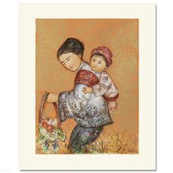 "The Fruit Seller" Limited Edition Lithograph by Edna Hibel (1917-2014), Numbered and Hand Signed wi