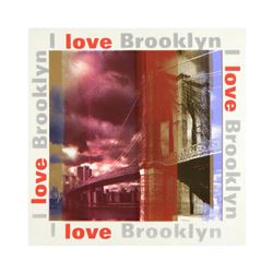 Steve Kaufman (1960-2010), "I Love Brooklyn" Limited Edition Hand Pulled Silkscreen on Canvas, Numbe