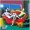Image 1 : Mark Kostabi "Date Night" Original Serigraph