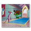 Image 1 : The Pink Panther Show Original Production Cel and Production Sketch. Includes letter of authenticity