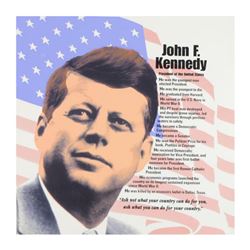 Steve Kaufman (1960-2010), "John F. Kennedy" Limited Edition Hand Pulled Silkscreen on Canvas, Numbe