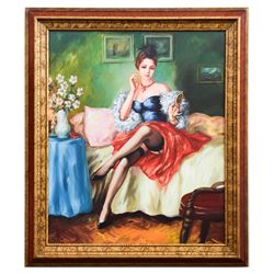 Taras Sidan- Original Giclee on Canvas "Before The Date"