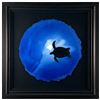 Image 1 : Wyland, "Turtle Abstract" Hand Signed Original Painting on Paper with Letter of Authenticity.