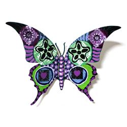 Patricia Govezensky- Original Painting on Cutout Steel "Butterfly CCXLIX"