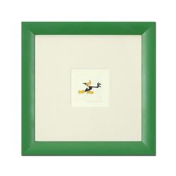 "Daffy Duck (Running)" Framed Limited Edition Etching with Hand-Tinted Color and Numbered.
