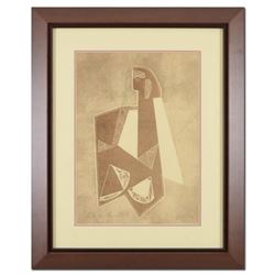 Neal Doty (1941-2016), Framed Original Mixed Media Linocut, Hand Signed with Certificate of Authenti