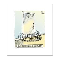 Bizarro, "Baby Proof" Numbered Limited Edition Hand Signed by creator Dan Piraro; Letter of Authenti