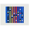 Image 1 : Yaacov Agam- Screenprint "Cinetique Fond bleu"