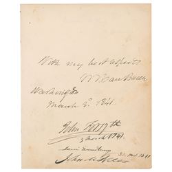 John Quincy Adams, Martin Van Buren, and Franklin Pierce